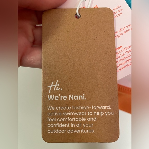 Nani Swim Cozumel Cut Back Crop Swim Top, Size XXS Beach Surf Summer - Picture 7 of 7